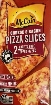 Cheese & Bacon pizza slices