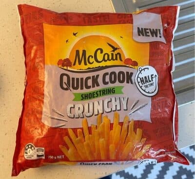 Quick cook shoestring