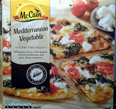 Mediterranean Vegetable Ultra Thin Pizza