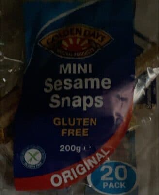 Mini sesame snaps