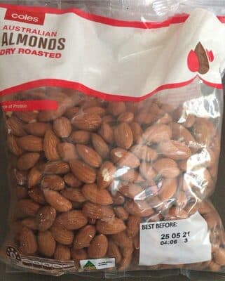 Dry roasted almonds