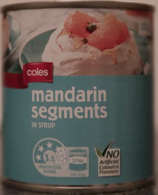 Coles Mandarin Segments in Syrup