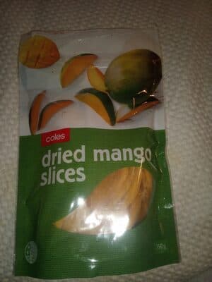 Coles Dried Mango Slices