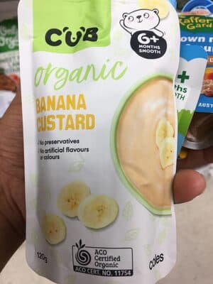 Organic Banana Custard