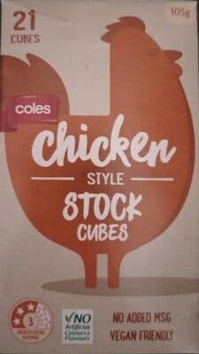 Chicken style stock cubes