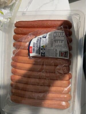Thin BBQ Sausages