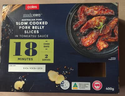 Slow Cooked Pork Belly Slices