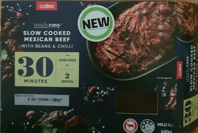 Slow Cooked Mexican Beef with Beans & Chilli
