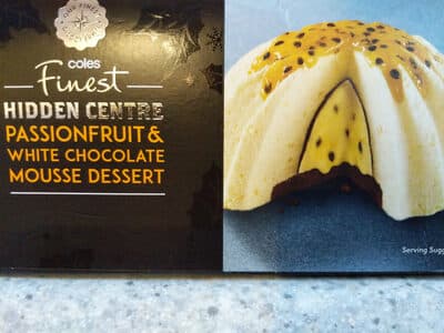 Hidden Centre Passionfruit & White Chocolate Mousse Dessert