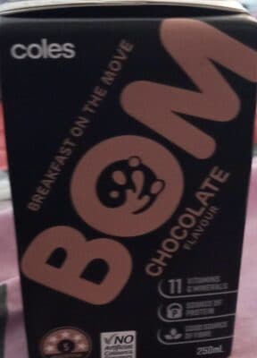 Breakfast on the move bom chocolate flavored