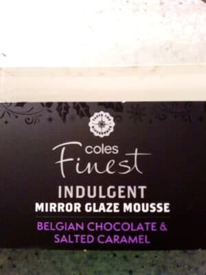 Mirror Glaze Mousse Belgian Chocolate & Salted Caramel