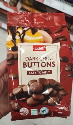 Dark choc buttons
