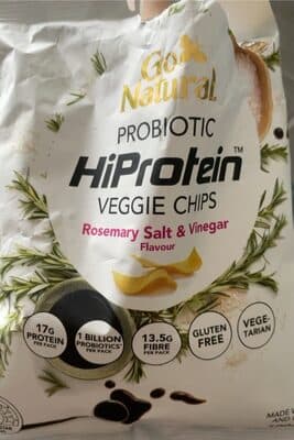 Probiotic hiprotein veggie chips