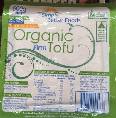 Simply Better Foods Organic Tofu