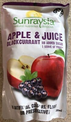 Apple and blackcurrant juice