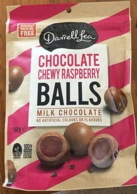 Chocolate Chewy Raspberry Balls