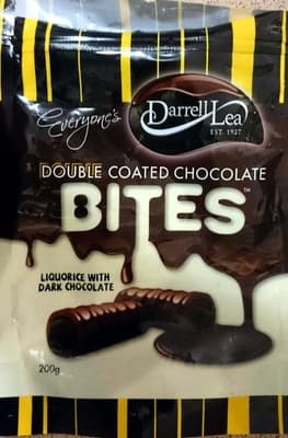 Double Coated Chocolate Bites - Liquorice with Dark Chocolate