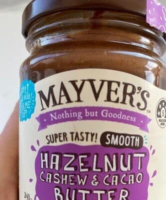 Hazelnuts cashew and cacao butter