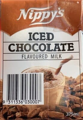 Iced chocolate flavoured milk