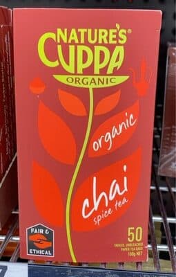 Natures cuppa organic t/bags