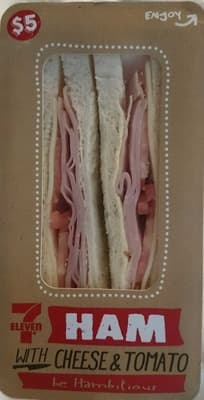 Ham With Cheese And Tomato Sandwich