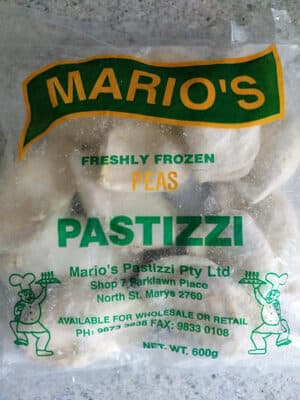 Freshly Frozen Peas Pastizzi