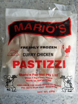 Freshly Frozen Curry Chicken Pastizzi