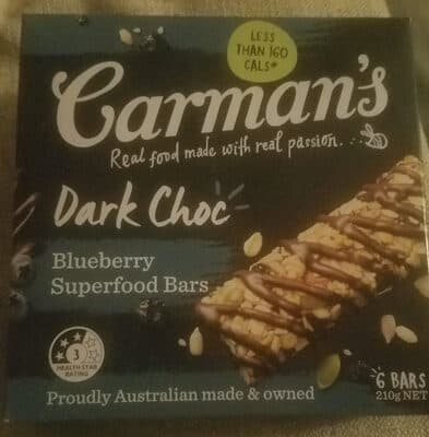 Blueberrie superfood bars