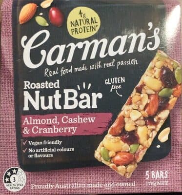 Nut Bar Almond, Cashew & Cranberry