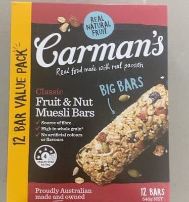 Fruit & Nut Muesli Bar