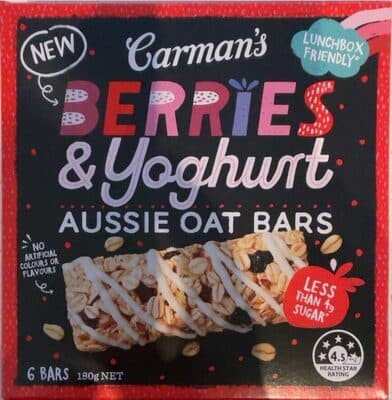 Berries & Yoghurt Aussie Oat Bars
