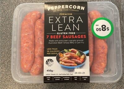 Premium Extra Lean GF Beef Sausages