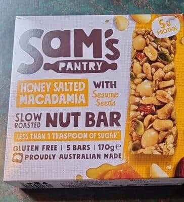 Honey Salted Macadamia Nut Bar