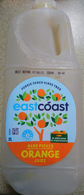 Hand picked orange juice