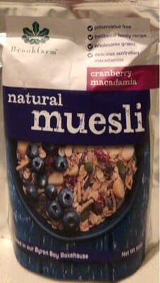 Natural Muesli Cranberry Macadamia