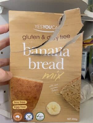 Gluten free banana bread mix