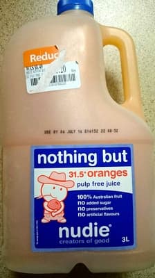 Nothing But Oranges Pulp Free Juice