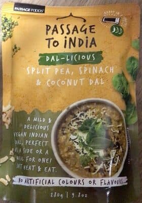 Split Pea, Spinach & Coconut Dal