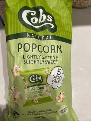 Popcorn Lightly Salted and Slightly Sweet