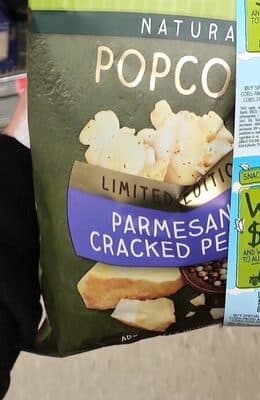 Popcorn parmesan and cracked pepper