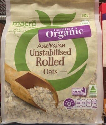 Australian Unstabilised Rolled Oats