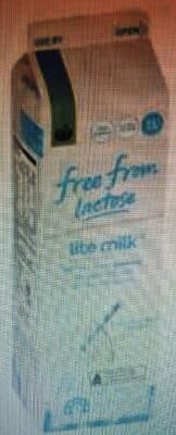 Free from lactose light milk