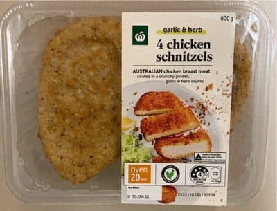 Garlic & Herb Chicken Schnitzels