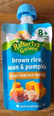 Brown rice bean and pumpkin