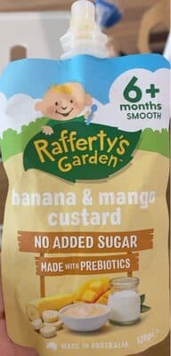 Banana & mango custard