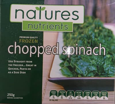 Premium Quality Frozen Chopped Spinach