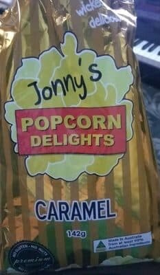 Jonny's popcorn delights caramel