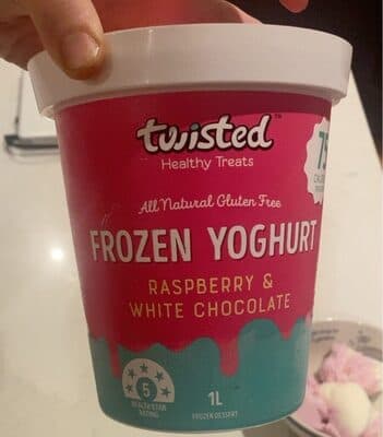 Raspberry & White Choc Frozen Yoghurt