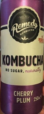Cherry plum kombucha