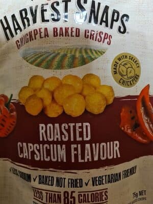Roasted Capsicum Flavour Chickpea Baked Crisps